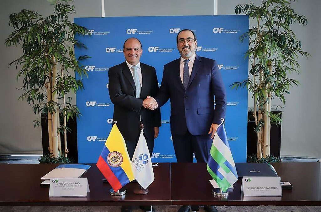 Defensoría del Pueblo y CAF firman convenio para fortalecer capacidad tecnológica en favor de los DDHH