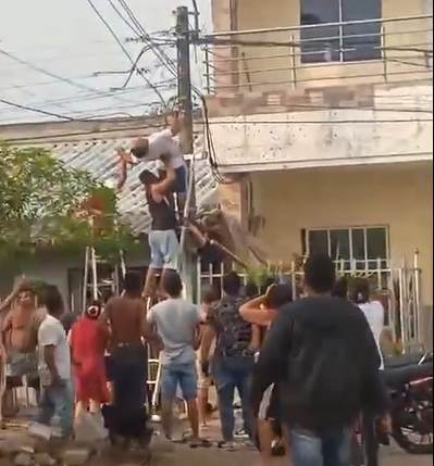 *Electrocutado en el barrio canta claro de Montería*